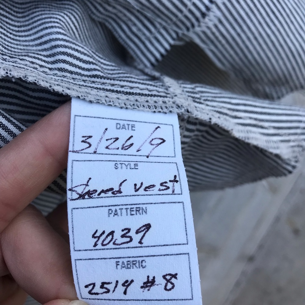 Current/Elliott Striped Vest w/ Ruffles - Picture 8 of 8
